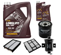 DENCKERMANN Controllo Set MANNOL LONGLIFE 5W-30 7L Per Toyota Corolla Compact