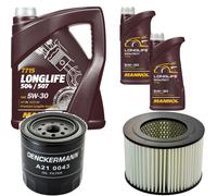 DENCKERMANN Controllo Set MANNOL LONGLIFE 5W-30 7L Per Toyota Hilux V Pick-Up