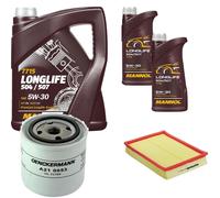 DENCKERMANN Controllo Set MANNOL LONGLIFE 5W-30 7L Per Volvo 740 2.3 2.0 V90