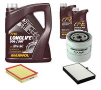 DENCKERMANN Controllo Set MANNOL LONGLIFE 5W-30 7L Per Volvo V90 Kombi S90