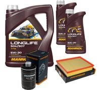 DENCKERMANN Controllo Set MANNOL LONGLIFE 5W-30 7L Per VW Amarok 2.0 TSI