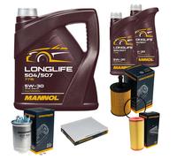 DENCKERMANN Controllo Set MANNOL LONGLIFE 5W-30 7L Per VW Lupo 1.2 TDI 3L