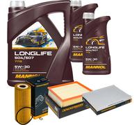 DENCKERMANN Controllo Set MANNOL LONGLIFE 5W-30 7L Per VW Passat Variant 1.9