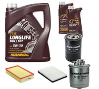 DENCKERMANN Controllo Set MANNOL LONGLIFE 5W-30 7L Per VW Passat Variant 1.9