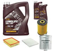 DENCKERMANN Controllo Set MANNOL LONGLIFE 5W-30 7L Per VW Passat Variant 2.3