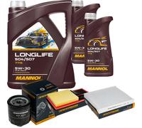 DENCKERMANN Controllo Set MANNOL LONGLIFE 5W-30 7L Per VW Polo 1.4 Seat Ibiza