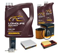 DENCKERMANN Controllo Set MANNOL LONGLIFE 5W-30 7L Per VW Polo 1.6 16V Seat