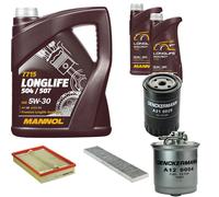 DENCKERMANN Controllo Set MANNOL LONGLIFE 5W-30 7L Per VW Sharan 1.9 TDI