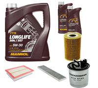 DENCKERMANN Controllo Set MANNOL LONGLIFE 5W-30 7L Per VW Sharan 1.9 TDI Seat