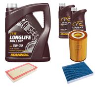 DENCKERMANN Controllo Set MANNOL LONGLIFE 5W-30 7L Per VW Touareg 3.0 V6 TSI