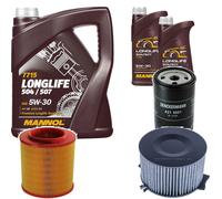 DENCKERMANN Controllo Set MANNOL LONGLIFE 5W-30 7L Per VW Transporter IV Bus