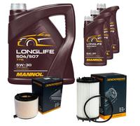 DENCKERMANN Controllo Set MANNOL LONGLIFE 5W-30 8L Per Audi A5 Cabriolet S5