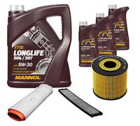 DENCKERMANN Controllo Set MANNOL LONGLIFE 5W-30 8L Per BMW 3 Serie Touring 330d