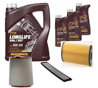 Denckermann Controllo Set mannol Longlife 5W-30 8L per . BMW 3er Touring
