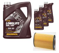 DENCKERMANN Controllo Set MANNOL LONGLIFE 5W-30 8L Per BMW 3er Touring 320d