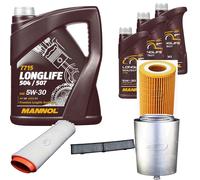 Denckermann Controllo Set mannol Longlife 5W-30 8L per BMW Serie 3er Touring