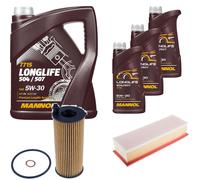 DENCKERMANN Controllo Set MANNOL LONGLIFE 5W-30 8L Per BMW X3 xDrive20d