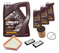 DENCKERMANN Controllo Set MANNOL LONGLIFE 5W-30 8L Per BMW X5 4.8I XDRIVE