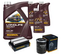 DENCKERMANN Controllo Set MANNOL LONGLIFE 5W-30 8L Per Hyundai H-1 Travel 2.5