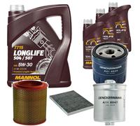 DENCKERMANN Controllo Set MANNOL LONGLIFE 5W-30 8L Per Lancia Kappa Coupe 2.4