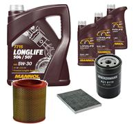 DENCKERMANN Controllo Set MANNOL LONGLIFE 5W-30 8L Per Lancia Kappa Coupe 3.0