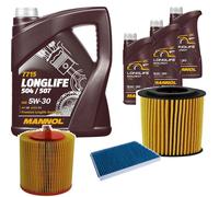 DENCKERMANN Controllo Set MANNOL LONGLIFE 5W-30 8L Per Mercedes-Benz C-Klasse