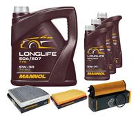 DENCKERMANN Controllo Set MANNOL LONGLIFE 5W-30 8L Per Mercedes-Benz CLS