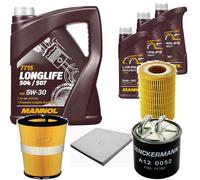 DENCKERMANN Controllo Set MANNOL LONGLIFE 5W-30 8L Per Mercedes-Benz E-Klasse