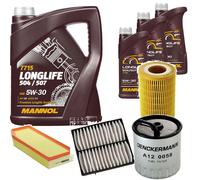 DENCKERMANN Controllo Set MANNOL LONGLIFE 5W-30 8L Per Mercedes-Benz M-Klasse