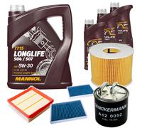 DENCKERMANN Controllo Set MANNOL LONGLIFE 5W-30 8L Per Mercedes-Benz S-Klasse