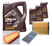 DENCKERMANN Controllo Set MANNOL LONGLIFE 5W-30 8L Per Mercedes-Benz SLK 200