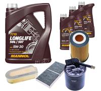 DENCKERMANN Controllo Set MANNOL LONGLIFE 5W-30 8L Per Mercedes-Benz SLK 250