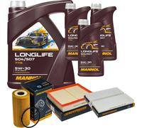 DENCKERMANN Controllo Set MANNOL LONGLIFE 5W-30 8L Per Nissan NP300 Navara