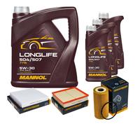 DENCKERMANN Controllo Set MANNOL LONGLIFE 5W-30 8L Per Nissan NP300 Navara