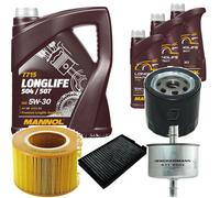 DENCKERMANN Controllo Set MANNOL LONGLIFE 5W-30 8L Per Saab 9-5 Kombi 2.0 T