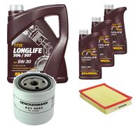 DENCKERMANN Controllo Set MANNOL LONGLIFE 5W-30 8L Per Volvo 740 2.3 2.0 V90