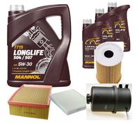 DENCKERMANN Controllo Set MANNOL LONGLIFE 5W-30 8L Per VW Amarok 2.0 BiTDI