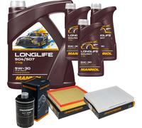 DENCKERMANN Controllo Set MANNOL LONGLIFE 5W-30 8L Per VW Amarok 2.0 TSI