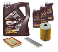 DENCKERMANN Controllo Set MANNOL LONGLIFE 5W-30 8L Per VW Sharan 2.8 VR6