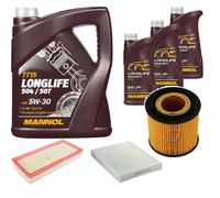 DENCKERMANN Controllo Set MANNOL LONGLIFE 5W-30 8L Per VW Touareg 4.2 V8
