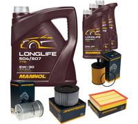 DENCKERMANN Controllo Set MANNOL LONGLIFE 5W-30 8L Per VW Transporter IV Bus