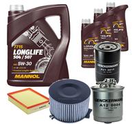 DENCKERMANN Controllo Set MANNOL LONGLIFE 5W-30 8L Per VW Transporter IV Bus