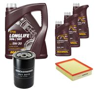 DENCKERMANN Controllo Set MANNOL LONGLIFE 5W-30 8L Per VW Transporter IV Bus