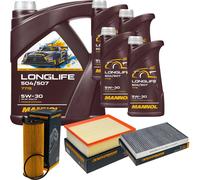 DENCKERMANN Controllo Set MANNOL LONGLIFE 5W-30 9L Per Audi A4 Avant 2.7 TDI