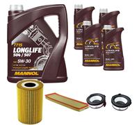 DENCKERMANN Controllo Set MANNOL LONGLIFE 5W-30 9L Per BMW 3 Serie 325td 325tds