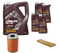DENCKERMANN Controllo Set MANNOL LONGLIFE 5W-30 9L Per BMW 3 Serie 325td 325tds