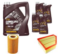 DENCKERMANN Controllo Set MANNOL LONGLIFE 5W-30 9L Per BMW 3er Touring 335d