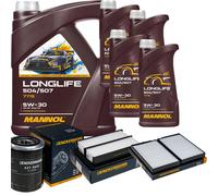 DENCKERMANN Controllo Set MANNOL LONGLIFE 5W-30 9L Per Hyundai H-1 Travel 2.5