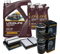 DENCKERMANN Controllo Set MANNOL LONGLIFE 5W-30 9L Per Hyundai H-1 Travel 2.5