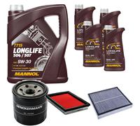 DENCKERMANN Controllo Set MANNOL LONGLIFE 5W-30 9L Per Infiniti QX70 FX